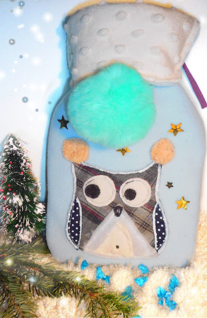 bouillotte douce animaux bouillotte motif chouette