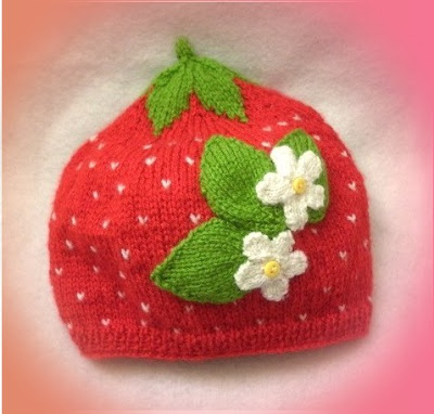 bonnet fraise pour bébé bonnet fraise fille