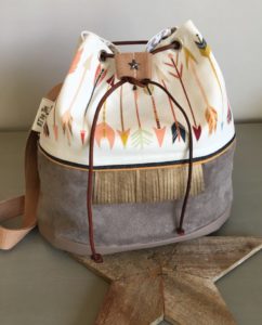 sac à main fait main style ethnique sac à dos style ethnique Indien suédine