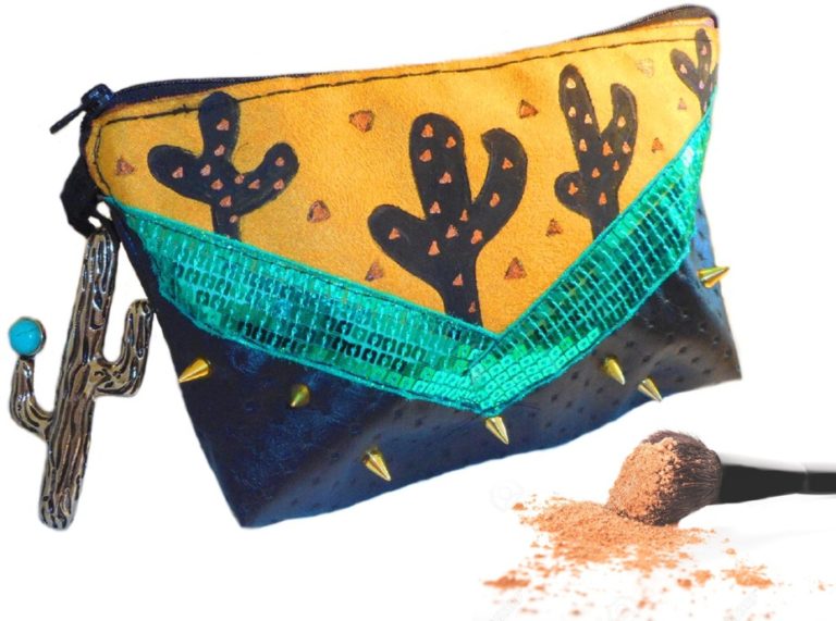 trousse cactus style ethnique maquillage trousse originale maquillage motifs cactus