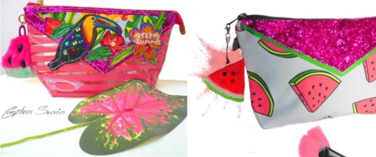 trousse maquillage pop imprimé fruits trousse maquillage été imprimé fuits pastèque