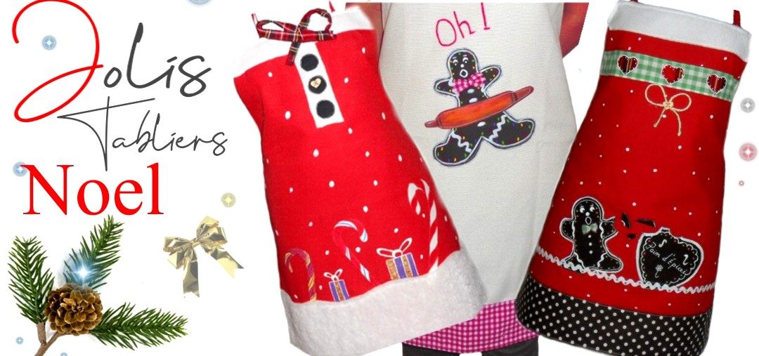 Tabliers de Noël pour femme funs et cocooning