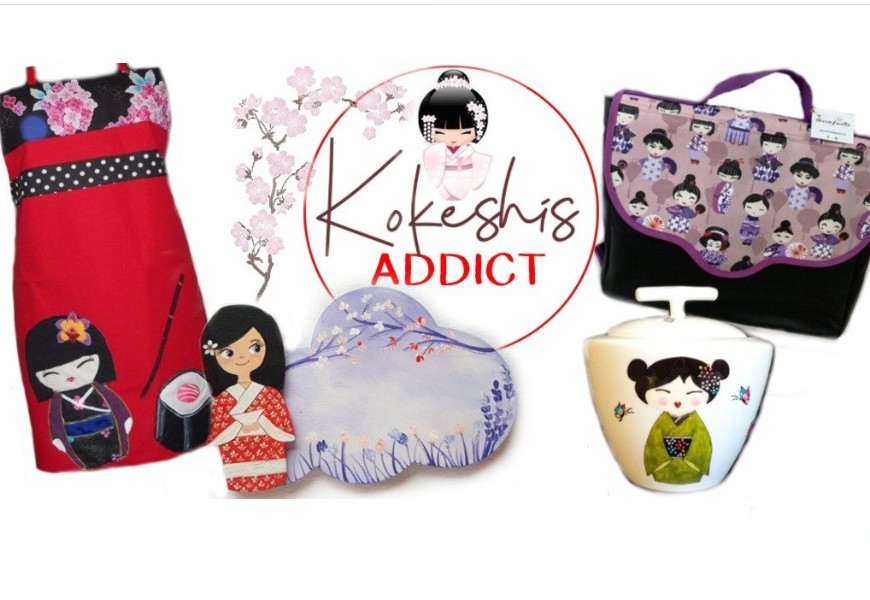 cadeaux Japonais motif poupée kokeshi