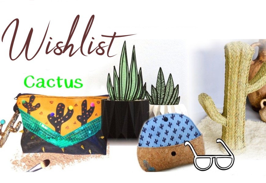 accessoires motif cactus