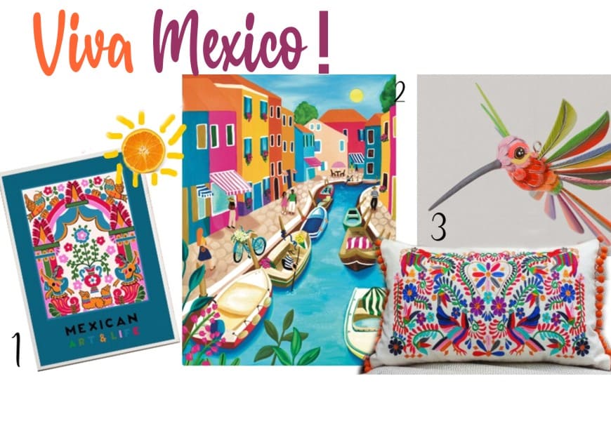 déco mexicaine salon couleur pop